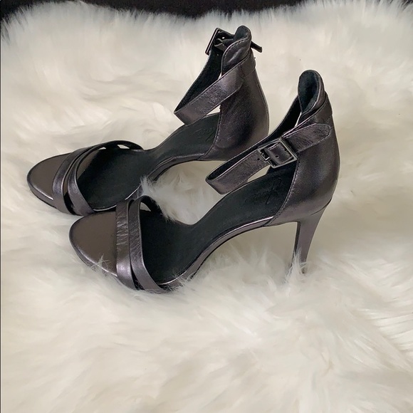 Metallic Silver Joie Heels - Picture 3 of 7
